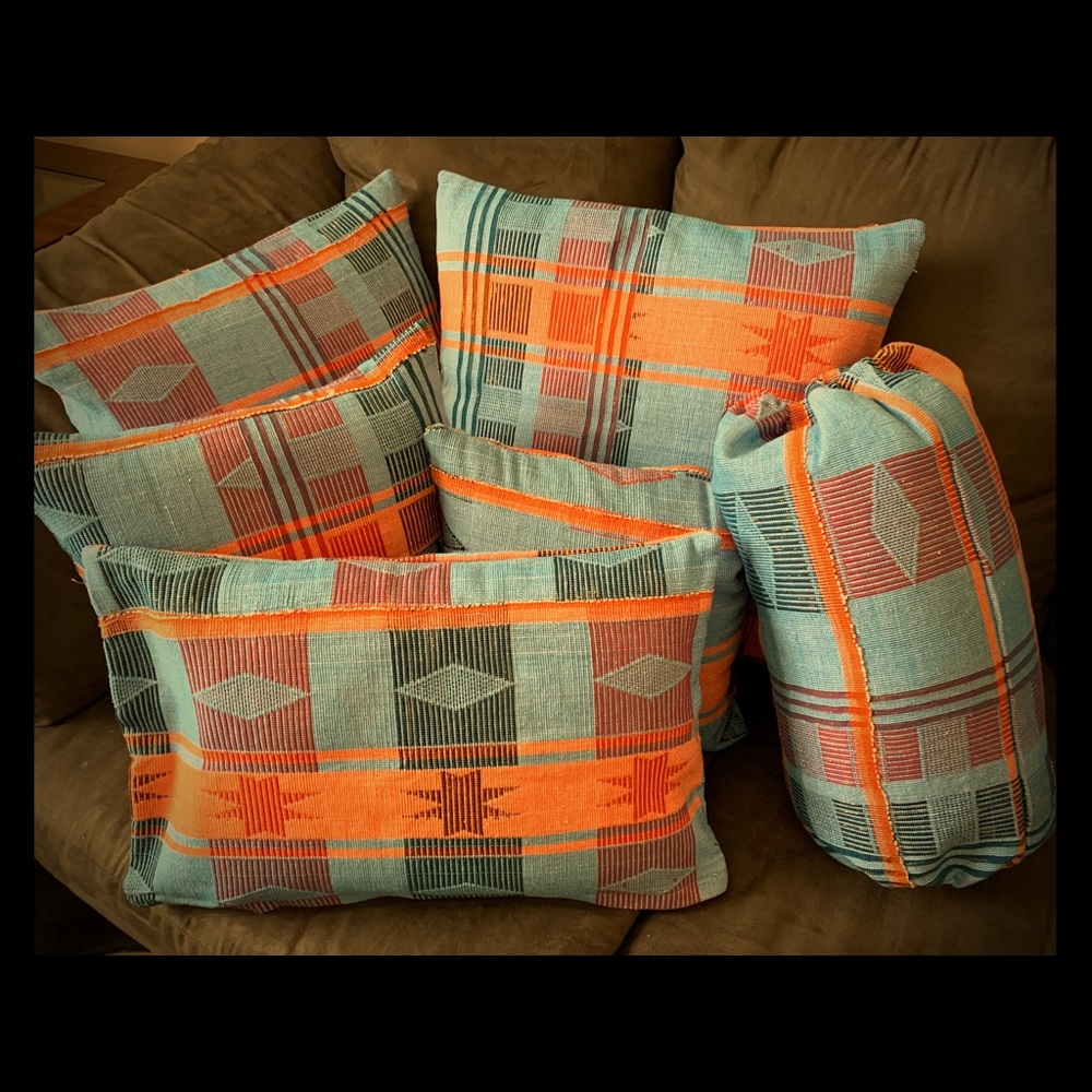 Set of 6 handwoven pillow cases